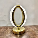 Luxury Gold-Plated Side Table Lamp with Multicolor Lighting - Image 2