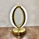 Luxury Gold-Plated Side Table Lamp with Multicolor Lighting - Image 4