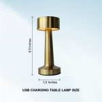 Gold Plated Side Table Lamp