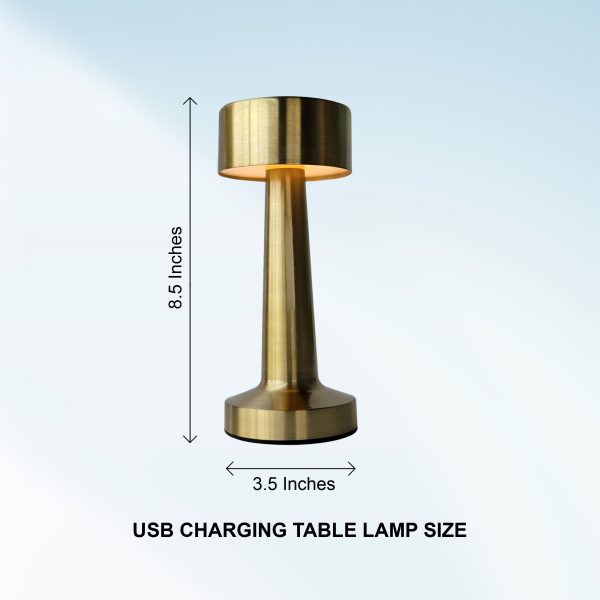 Gold Plated Side Table Lamp