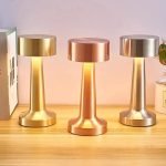 Gold Plated Side Table Lamp